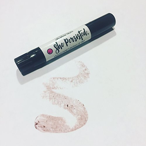 She Persisted. Vegan Moisturizing Lip Tint made with Women's Cooperative Fair Trade Organic Argan Oil. Lipstick. Lip Stain. Mineral Makeup. Palm-Free. Cruelty-Free. Mica Free. Paraben Free.
