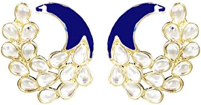 MoonstruckStud Earring For Women (Blue)
