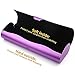 Aluminum Eyeglasses Case,EZESO Hard Shell Matte Elegant Frosted Slim Light Metal Spectacles Box For Small Frames (Purple)