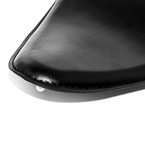 Senkauto Motorcycle Leather Cushion Spring Bracket Bobber Solo Seat for Harley Chopper Suzuki Yamaha Honda