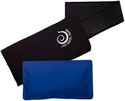Premium Reusable Gel Ice Pack + Wrap - Hot/Cold Therapy for Joint Muscle Pain, Injuries, Sports, Headaches