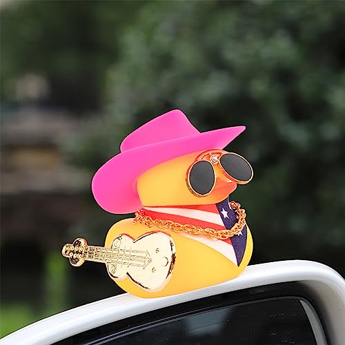 thumbnail image 2 of Cowboy Rubber Duck Funny Car Duck Bath Toy Floater Kids 2 of 11