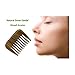 Meta-C Portable Hair/Beard Comb/Pick – Made Of One Whole Piece Of Natural Green Sandal Wood With Fragrant Scent (Wide Tooth)