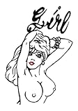 Girl: (Full Size) Temporaray Tattoo