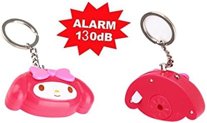 Buyker 130db Loud Cute Personal Alarm Emergency Alarm Self Defense Keychain with Keyring for Kids, Girls, Women (Red)