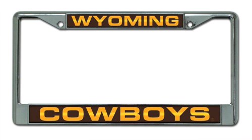 Wyoming Cowboys Chrome License Plate Frame