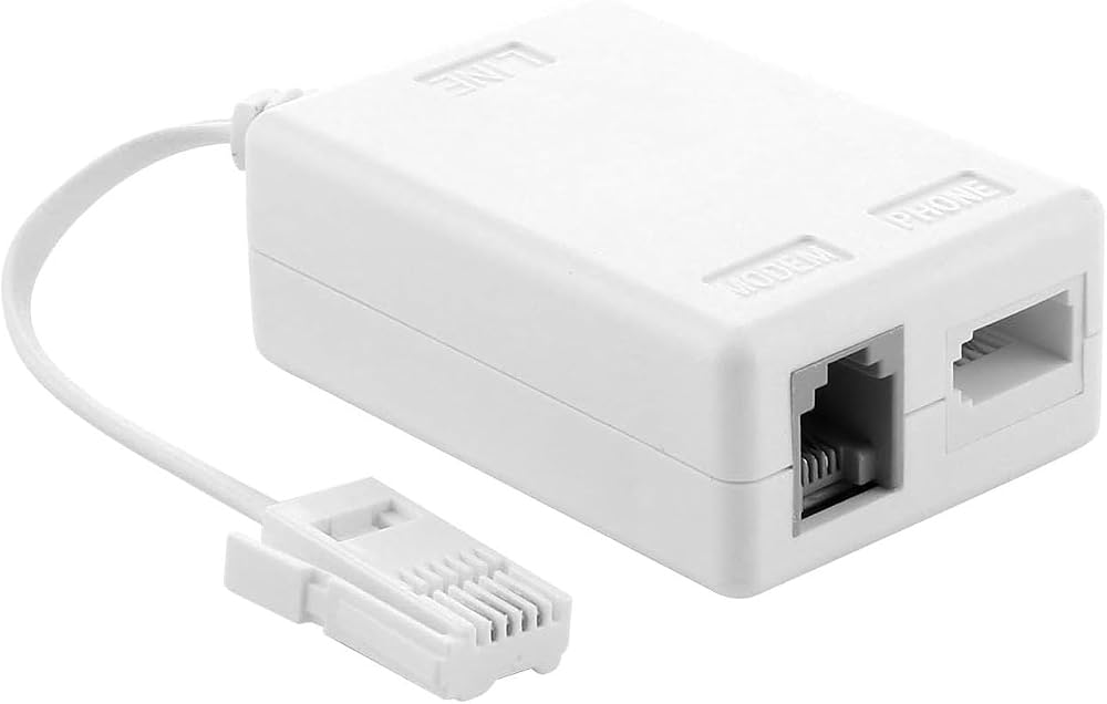 AAA Products ADSL Microfilter with RJ11 Adapter for BT, Sky, TalkTalk