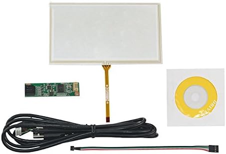 NJYTouch 9inch 4 Wire Resistive Touch Screen Panel 211x126mm for 9" AT090TN10 TFT LCD Screen with USB Controller Board kit