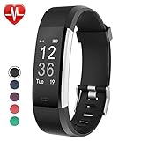 YAMAY Fitness Tracker, Fitness Watch Activity Tracker with Heart Rate Monitor,Sleep Monitor,Step Counter,Calories,14 Sports Tracker,IP67 Waterproof,Slim Pedometer Watch for Men,Women and Kids