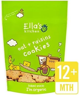 Ella's Kitchen Oat &amp; Raisins Cookies 80g - Pack of 2