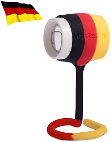 MasterPal Telego Light German Flag Edition: IP65 Waterproof Rechargeable LED Portable Lights. Book Reading Light, Bike Light, Portable Work Light, Camp Light, Rechargeable Flashlight