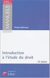 Introduction à l'étude du droit