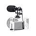 EACHSHOT Video Microphone Mic for Camera Canon, Nikon, Sony A7III A6500 A6400 A6300, Panasonic GH5 GH4, GoPro Mic Adapter, iPhone Vlog Vlogger w/ 3.5mm TRRS TRS Cable [NOT for Rebel T6]