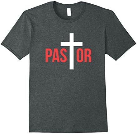 Mens Pastor Shirt Proud Religious Christian Gift T-Shirt Church 2XL Dark Heather