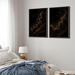 MUDECOR Framed Canvas Print Wall Art Set Golden