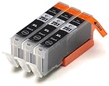 3 Pack Compatible Canon PGI-250 , CLI-251, Canon 251, Canon 250 3 Small Black for use with Canon PIXMA iP7220, PIXMA MG5420, PIXMA MG5422, PIXMA MG6320, PIXMA MX722, PIXMA MX922. Ink Cartridges for inkjet printers. CLI-251BK © Blake Printing Supply