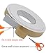 High Density Foam Tape, Foam Seal Strip White Adhesive Weather strip Foam Tape (49 feet length(1Inch Wide X 1/8Inch Thick))