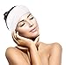Spa Headband 4 Pack - Stretchable White Soft Terry Cloth Head Wrap With Closure - Fits All Head Sizes - Spa Treatment Facial Hair Bands For Makeup, Bath And Sports - By Purattain