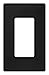 Lutron Claro 1 Gang Decorator/Rocker Wallplate, Satin, Midnight (1-Pack) | SC-1-MN