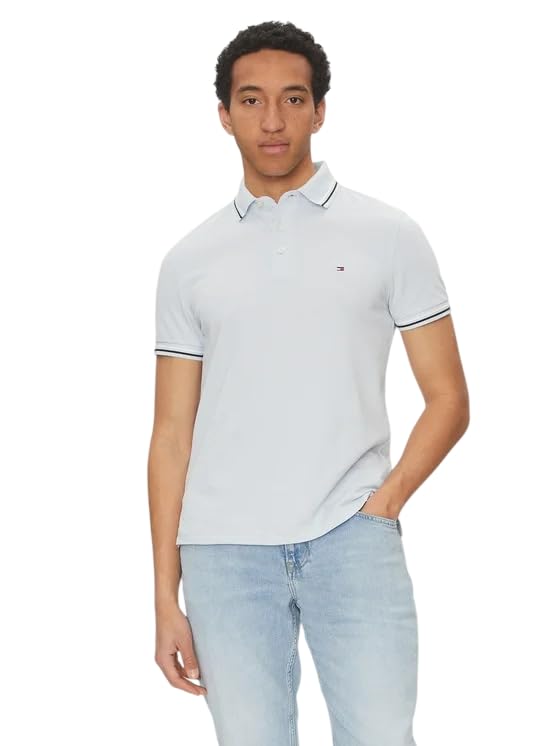 MW0MW39993 - Polo de Temporada Ajustado para Hombre, Talla M, Color Azul, Azul (Well Water), M