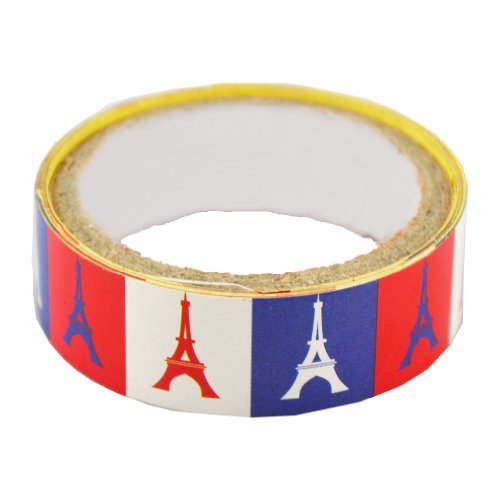 Lychee Craft Eiffel Tower Decorative Craft Paper PVC Tape DIY Making Sticker