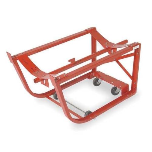 Drum Cradle, Cap 600 Lb, 2 Swivel Casters