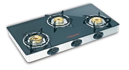 Butterfly LPG Stove, 3 Burners, Black (L3550A00000)