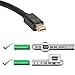 UVOOI 4K Mini DisplayPort to HDMI Cable 6FT 2-Pack, Mini DP to HDMI Cable Adapter (4K@30Hz, 2K@60Hz, 1080P@120Hz) Compatible with Thunderbolt 2, MacBook Air/Pro, Surface Pro/Dock, Projector, Monitor