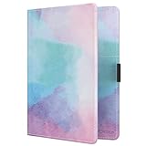 MoKo Passport Holder, PU leather Travel Case Cover for Passport, Water Color