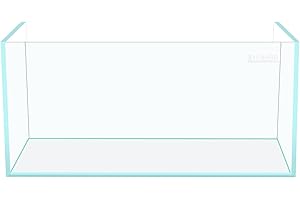 LYPHARD AQUARIUMS 42 Gallon Rimless Aquarium, Ultra Clear Glass Low Iron Rectangular Large Fish Tank L31.5×W17.7×H17.7 Inches Thickness 8mm with EVA Foam Leveling Mat