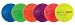 Champion Sports Rhino Skin Dodgeballs (Set of 6, Neon Rainbow, 6")