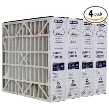 Trion Air Bear 255649-103 (4 Pack) Pleated Furnace Air Filter 20