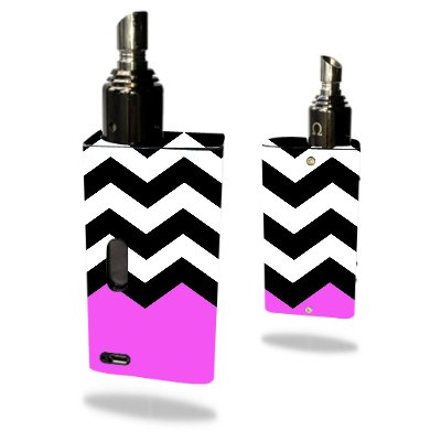 Hana Modz DNA 30 Vape E-Cig Mod Box Vinyl DECAL STICKER Skin Wrap / > > > Decal Sticker < < < Black and White Chevron Pink Design Print Image