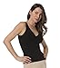 Aha Moment by N-Fini Women's Dbl V-Neck tank shaper built-in underwire bra