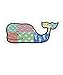 3X VINEYARD VINES Whale Vinyl Stickers - American Flag, Patchwork, Classic Pink - PREPPY 2.0 x 4.5