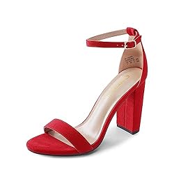 DREAM PAIRS Womens Hi-Chunk High Heel Pump Sandal