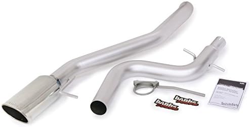 Banks Power 46181 Monster Exhaust; 3 in. In/Out; Incl. Intermediate Pipe/Tailpipe/Muffler/Exhaust Clamp/Exhaust Hanger/3.75x4.5 in. Obround Polished Tip; Stainless Steel;
