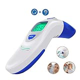 Children's Ear and Forehead Digital Thermometer - Temporal Electronic Infrared, Dual F & C Temperature Mode, Fast 1 Second Read, For Infants, Babies, Kids & Adults, Ear Termometro Digital