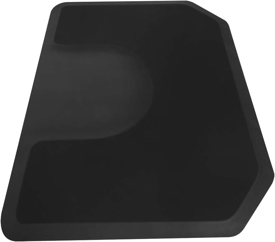 OmySalon 4'x5' - 1/2'' Thick Salon Anti Fatigue Mat for Hairstylist Standing, Barber Floor Matt with Circle Cut Out for Styling Chair, Hair Cutting Hairdressing Equipment: Kitchen & Dining