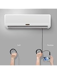 Teslong   Cámara endoscópica profesional, cámara de inspección con sonda de cuello de cisne resistente al agua, pantalla LCD de 3,5 pulgadas, batería de iones de litio de 2600 mAh, caja de herramientas