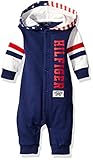 Tommy Hilfiger Baby Boys' Flag Hooded Coverall, Navy, 24 Months