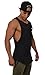 YoungLA Long Tank Tops for Men Muscle Shirt Bodybuilding Gym Athletic Training Sports Everyday Wear 306 Black Small
