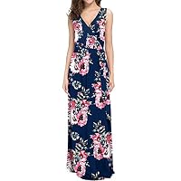 ACEFAST INC Womens Maxi Dresses Long Casual Summer Floral Dress Party Boho Formal Dresses