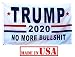 US Flag Factory - 3x5 FT Trump Flag (Made in USA) - US Standard 200 Denier Outdoor SolarMax Nylon (Grommets) (Trump 2020 No BS (White)) primary