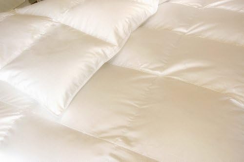 Royal Down Valentina German 100-Percent Cotton Sateen White Goose Down Comforter, Queen