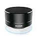 Basse Portable Bluetooth Speakers - Super Bass Mini Metal Wireless Speaker System For iPhone, Car, TV, Outdoors & More - Radio Function, USB and TF Card Port, Durable & Compact, Black