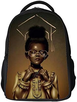 afro girl backpack