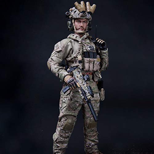 Haoun 1/6 Scale Army Military Action Figure,12 Inch Flexible Soldier Model with Accessories Collection Military Toys Play Set for Kids Adults - DEVGRU