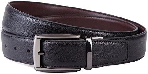 San Marino Men's Leather Belt Alloy Buckle 32mm Reversible Belt A376