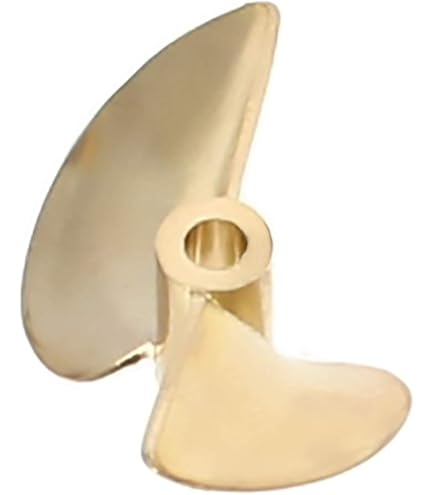 thumbnail image 2 of RC Boat 3-Blade Copper Propeller - 2mm Shaft, 12mm-23mm Sizes, Left/Right Hand Options 2 of 12